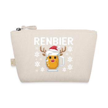 Weihnachtsbier Rentierbecher - Bio-Täschchen - Natur - Vorne