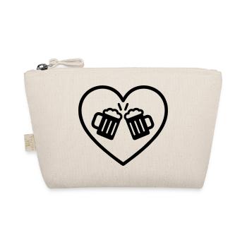 Bière équipe coeur amis Cheers Cadeau de fête - Trousse biologique - nature - Devant