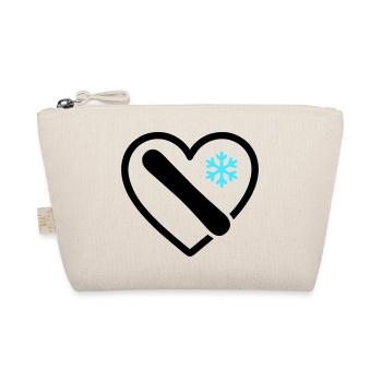 Snowboard Coeur Montagne Neige Hiver - Trousse biologique - nature - Devant