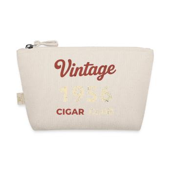 Vintage 1956 Cigar Club Retro Birth Year Gift - Organic Pouch - nature - Front