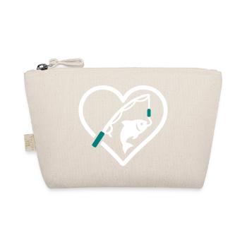 Angelherz Fischrute Natur Geschenk - Bio-Täschchen - Natur - Vorne