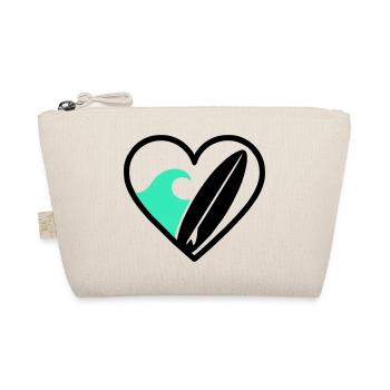 Surf coeur Wave Board Mer Eté - Trousse biologique - nature - Devant