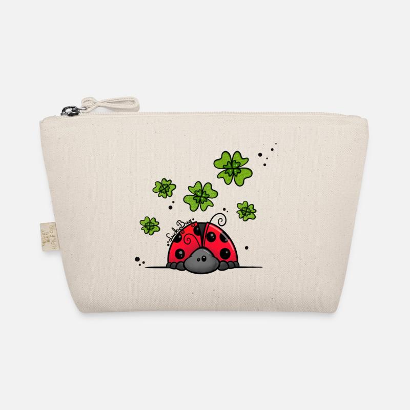 Ladybug with lucky clover Organic Pouch