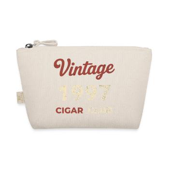Vintage 1997 Cigar Club Retro Birth Year Gift - Organic Pouch - nature - Front