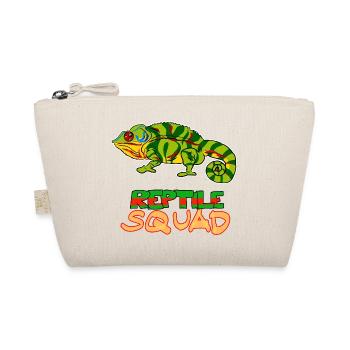 Reptile Squad Colorful Chameleon Art - Organic Pouch - nature - Front