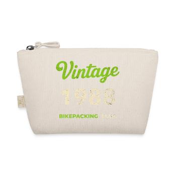 Vintage 1988 – Bikepacking Club Retro Birth Year - Organic Pouch - nature - Front