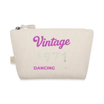 Vintage 1971 – Dancing Club Retro Geburtsjahr - Bio-Täschchen - Natur - Vorne