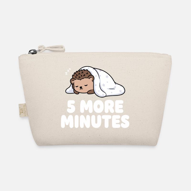5 more minutes sleep hedgehog Organic Pouch