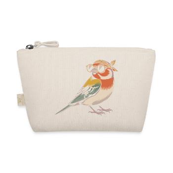 RetroVogel mit Bandana - Bio-Täschchen - Natur - Vorne