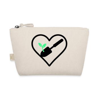 Gardening Heart – Green Passion - Organic Pouch - nature - Front