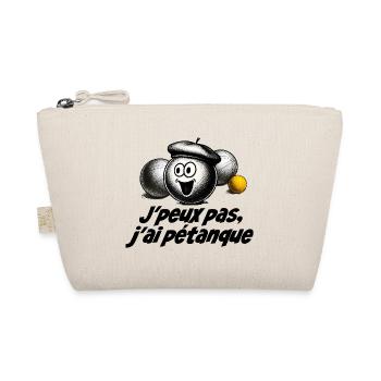 Ich kann nicht. Ich habe Petanque. - Bio-Täschchen - Natur - Vorne