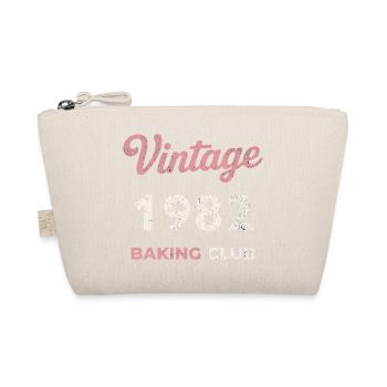 Vintage 1982 – Baking Club Retro Birth Year - Organic Pouch - nature - Front