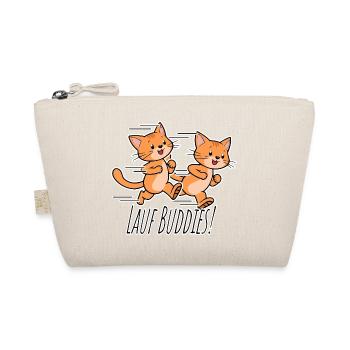 Run Buddies! Cute Cat Run Team! - Organic Pouch - nature - Front