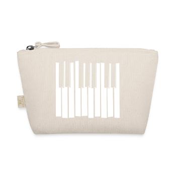 Motif de bandes de clavier piano - Trousse biologique - nature - Devant