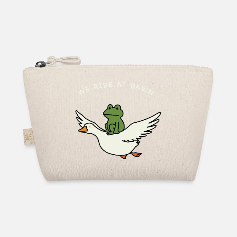 Dawn Ride Frog on Duck Organic Pouch