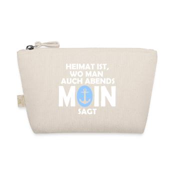 Heimat ist, wo man auch abends MOIN sagt! - Bio-Täschchen - Natur - Vorne