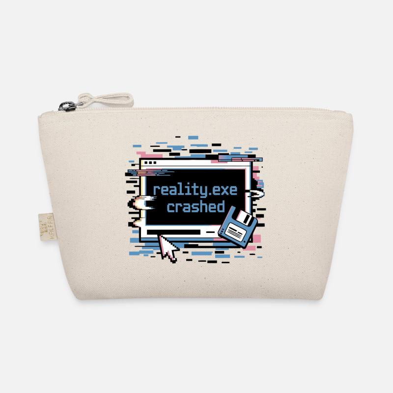 Reality.exe Crashed Retro Pixel Design Organic Pouch