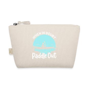 En cas de doute, pagayez Kayak Canoë Tee Design - Trousse biologique - nature - Devant