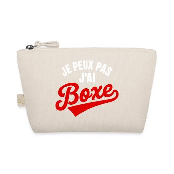Je Peux Pas J’ai Boxe Humour Sport Combat - Trousse biologique - nature - Devant