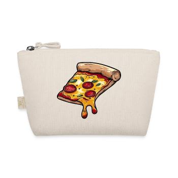 Cartoon Pizza Slice with Cheese - Organic Pouch - nature - Front