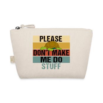 Tortue paresseuse : citation drôle rétro vintage - Trousse biologique - nature - Devant