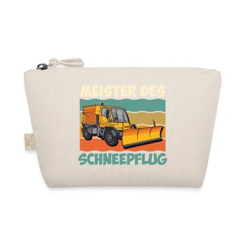 Winter service MASTER OF THE SNOW PLOUGH Fun - Organic Pouch - nature - Front