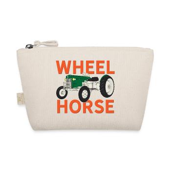 Vintage Wheel Horse Garden Tractor Graphic - Bio-Täschchen - Natur - Vorne