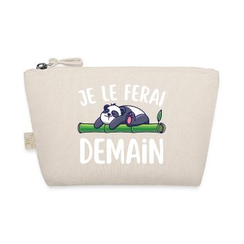 Lustiges T-Shirt "Je Le Do" morgen – lustiger Satz - Bio-Täschchen - Natur - Vorne