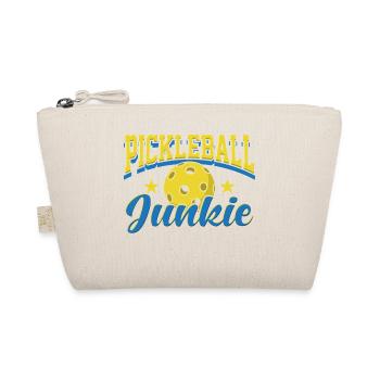 Pickleball Junkie Retro Sports Design - Bio-Täschchen - Natur - Vorne