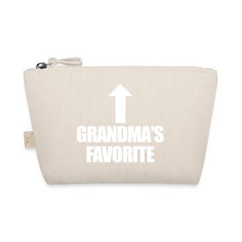 Petit-enfant préféré Drôle Je suis le préféré de Mamie - Trousse biologique - nature - Devant