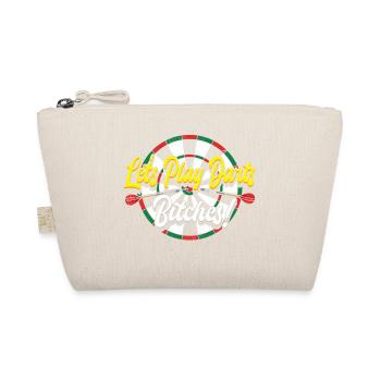 Retro Let's Play Darts Target Bullseye Design - Trousse biologique - nature - Devant