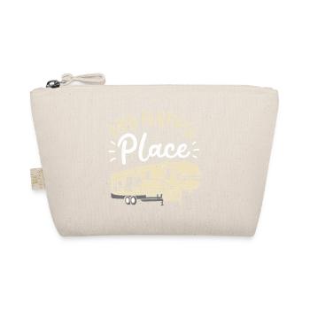 My Happy Place Retro RV Camping Travel Art - Organic Pouch - nature - Front