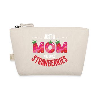 Juste une maman qui adore les fraises - Trousse biologique - nature - Devant