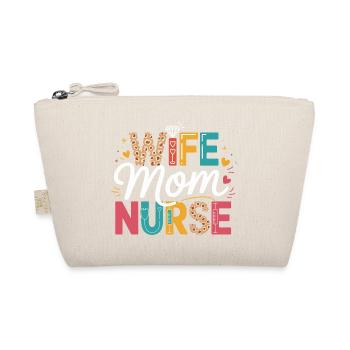 Wife Mom Nurse Leopard - Bio-Täschchen - Natur - Vorne