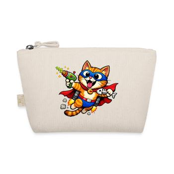Chat super-héros en plein vol - Trousse biologique - nature - Devant