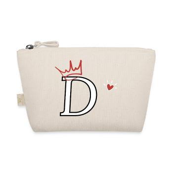 Lettre d couronne cœur  - Trousse biologique - nature - Devant