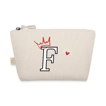 Lettre f couronne cœur  - Trousse biologique - nature - Devant