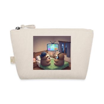 Sloth Night Gamer - Organic Pouch - nature - Front
