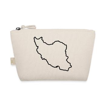 Iran Map Silhouette Persien - Bio-Täschchen - Natur - Vorne