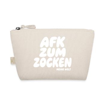 AFK Zum Zocken – Meine Welt - Bio-Täschchen - Natur - Vorne