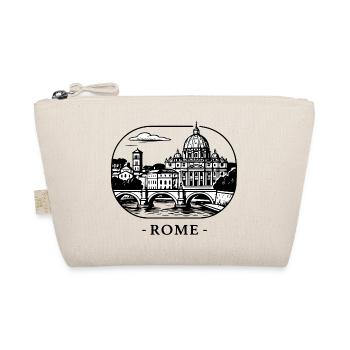 Panorama urbain avec cathédrale et pont - Lettrage de Rome - Trousse biologique - nature - Devant