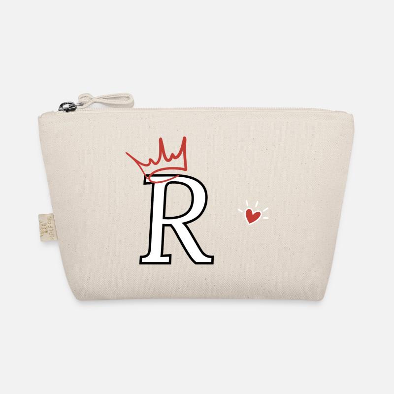 Letter r crown heart Organic Pouch
