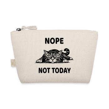 Non, pas aujourd’hui, chat drôle de design apathique - Trousse biologique - nature - Devant