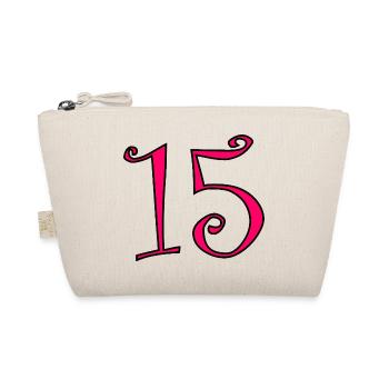 15. 15 ANS. 15e ANNIVERSAIRE. ANNIVERSAIRE 15 ANS. - Trousse biologique - nature - Devant