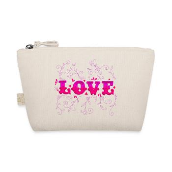 Cute Love Heart Valentine day - Bio-Täschchen - Natur - Vorne