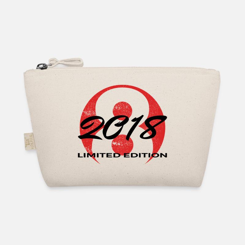 8. Geburtstag 2018 Jungen und Mädchen Geschenk - Bio-Täschchen - Natur
