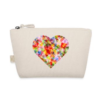 NEW -- Abstract Vibrant Heart Design! - Organic Pouch - nature - Front