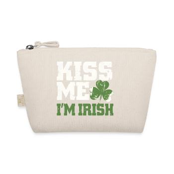 Küss mich, ich bin Irish Shamrock - Bio-Täschchen - Natur - Vorne