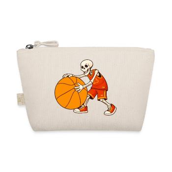 Skelett-Basketballspieler Street Style - Bio-Täschchen - Natur - Vorne