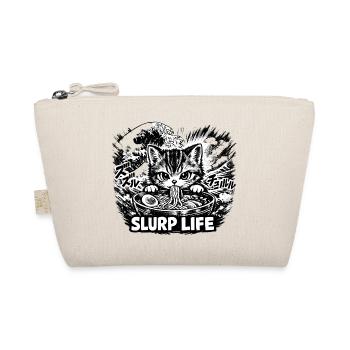 Kawaii Cat Ramen Noodles Anime Cat - Organic Pouch - nature - Front